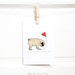 Pug In Love Card - Pug Card - Pug Valentine - Pug Anniversary Card - Valentine's Day Card - Romantic Card
