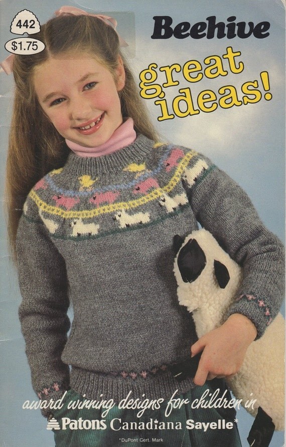 Items similar to Knitting Pattern Book Patons Beehive #442 Great Ideas ...