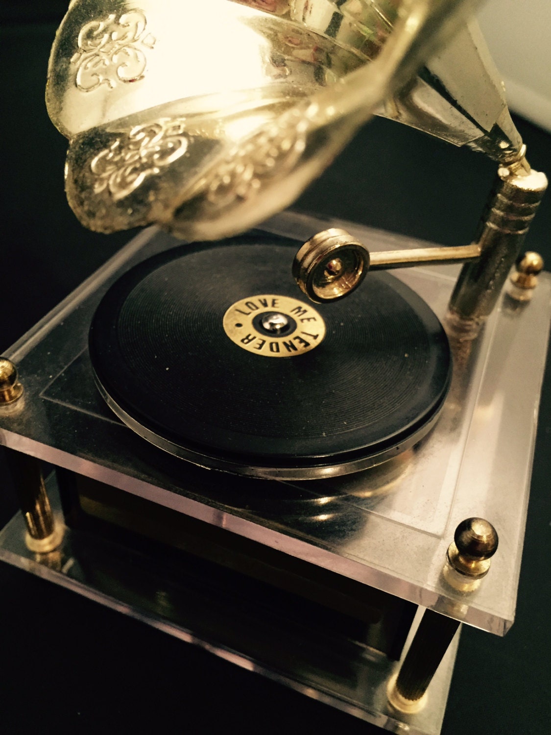 Gramophone Music Box Turntable Love Me Tender SALE