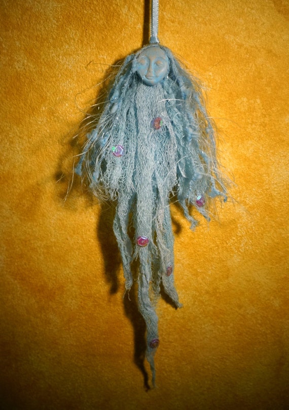 The Undine Water Elemental Ornament by TheMadPlaquer on Etsy