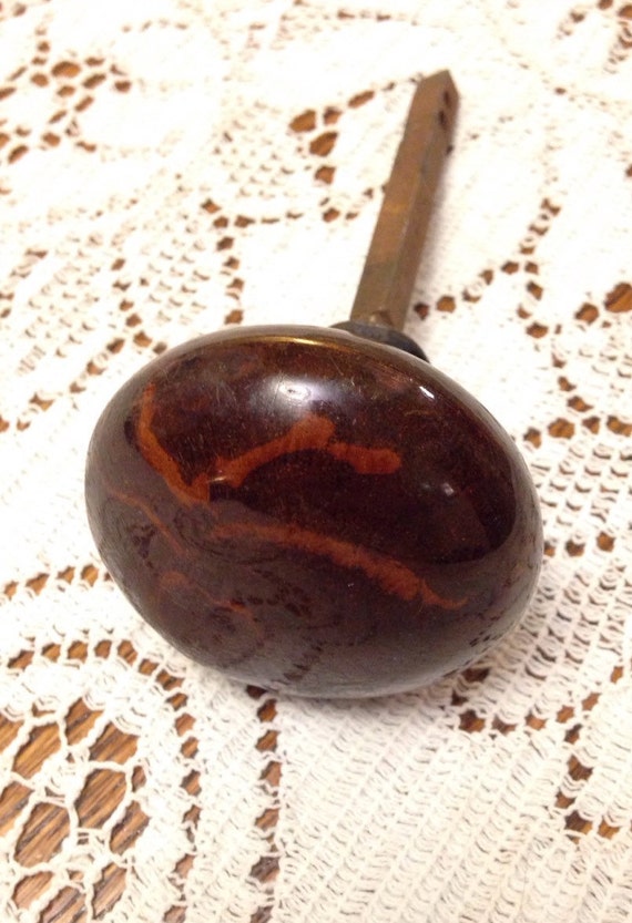 Vintage Tiger eye glass door knob old house new by bcreative64