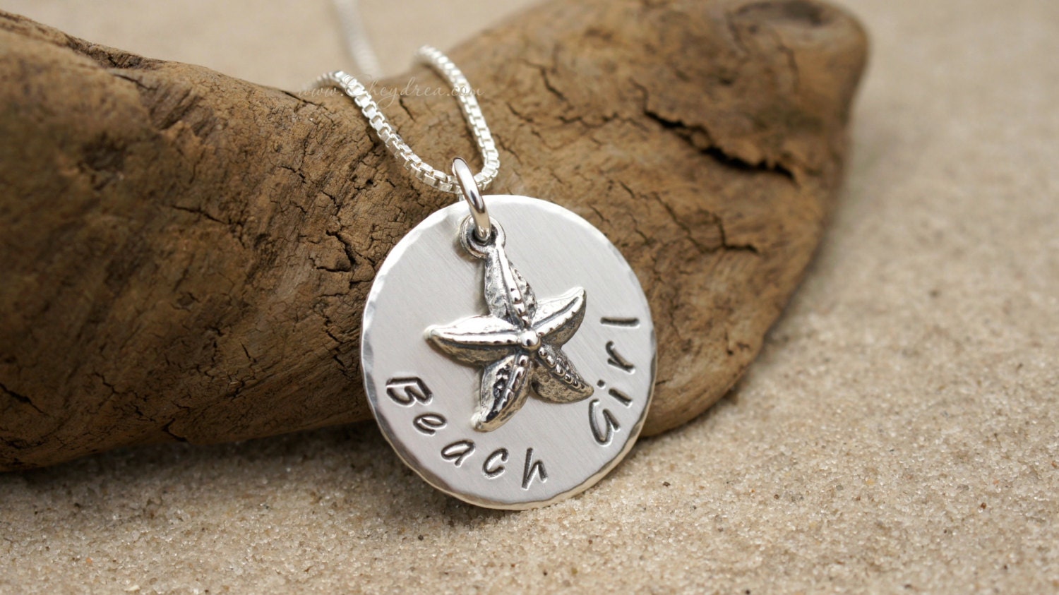 BEACH GIRL NECKLACE Beach Girl Jewelry Personalized Beach