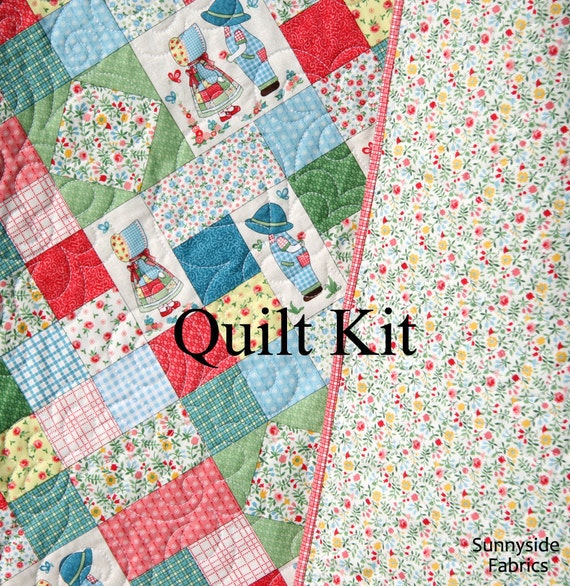 SALE Sunny Days Quilt Kit Wholecloth Panel Baby Blanket