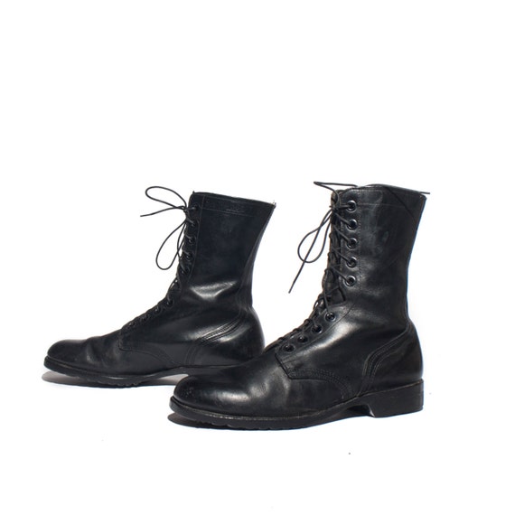 9.5 W 1982 Men's Combat Boots Black Military Standard
