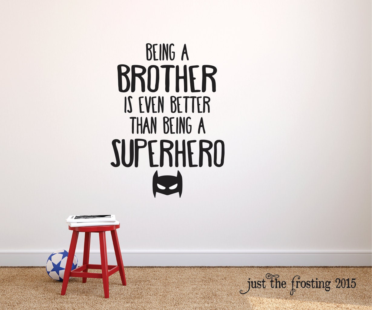 Superhero Wall Decals Brothers Superhero Wall Art