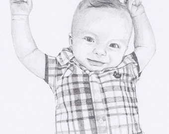 Custom Portrait 5x7" - Drawing From Your Photo - Single Subject