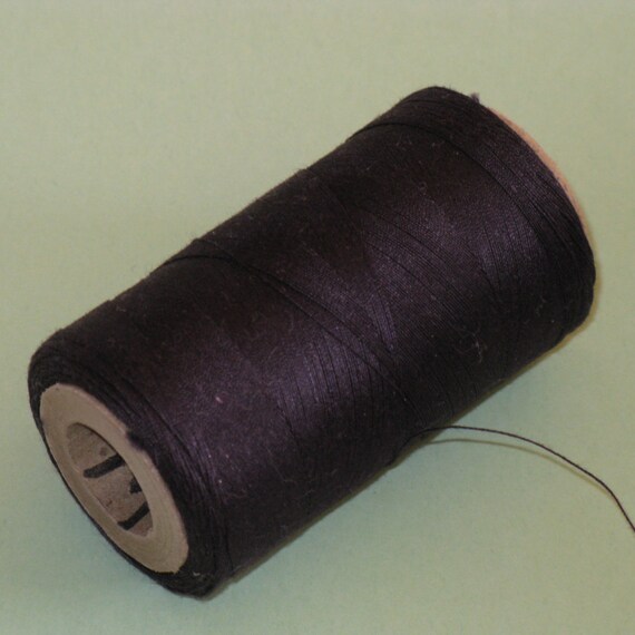 Vintage Sewing Thread Heavy Duty Cotton Navy Dark Blue by