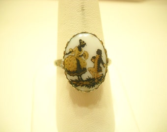 Vintage Rococo Adjustable Ring (535) Gorgeous!
