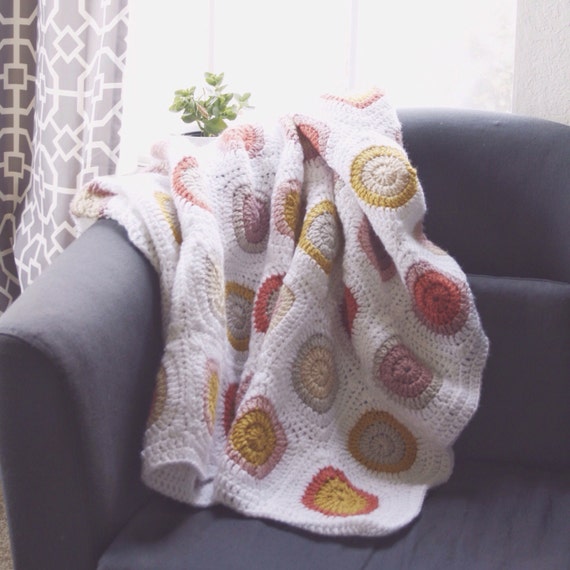 Crochet Baby Blanket. Crib Blanket. Handmade by IvoryandWool