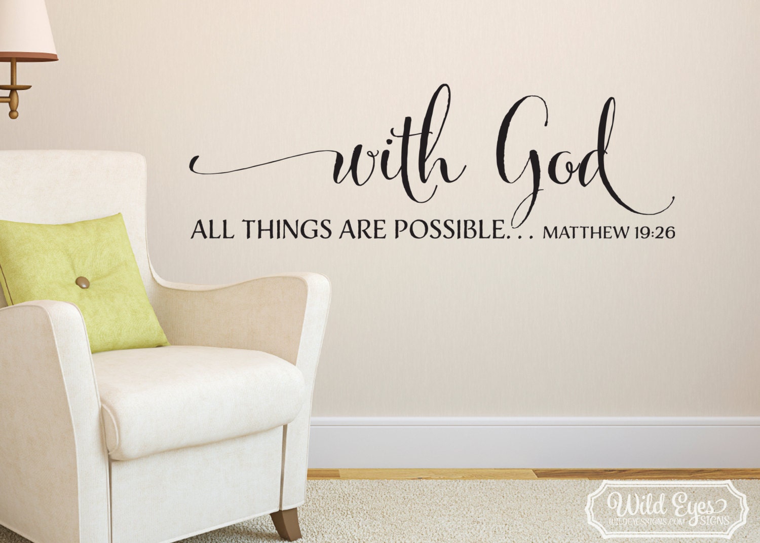 Matthew 19:26 With God all things are possible Scripture