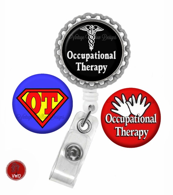 Occupational Therapy Set 2 Retractable ID by VintageWillowDesigns