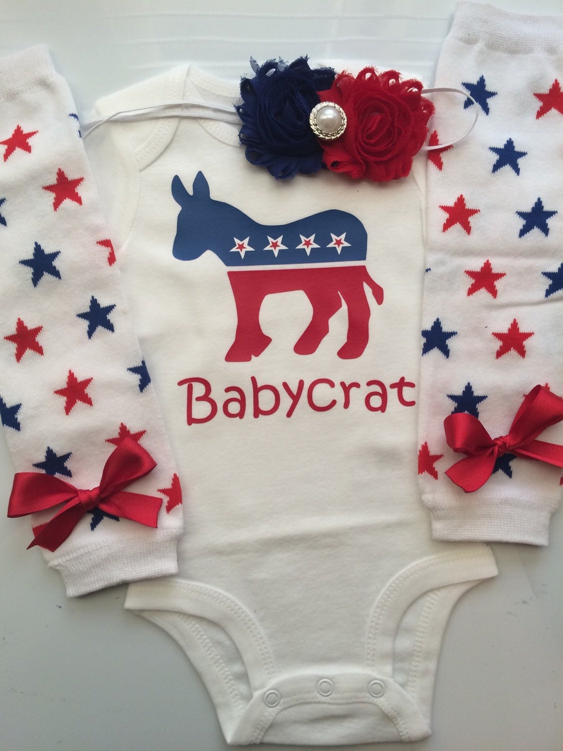 red white and blue infant outfits