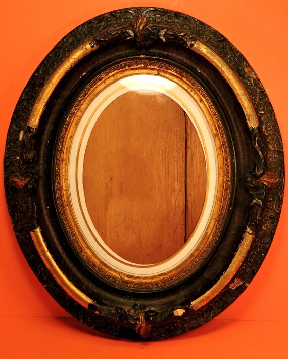 Oval Picture Frame with Glass Antique Victorian Picture Frame