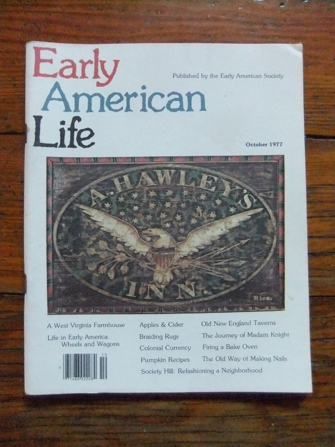 Early American Life Vintage Magazine October 1977 A.