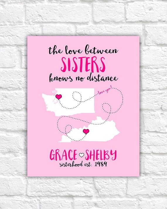 T For Sister Long Distance Quote Sisters By Wanderingfables