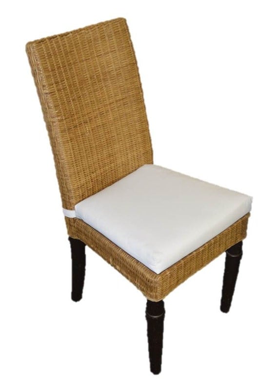 In Outdoor Soho Rattan Wicker Banana Leaf Seagrass Parson Chair