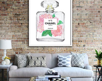 Extra Large Chanel No.5 Perfume Poster PRINTABLE FILE Chanel