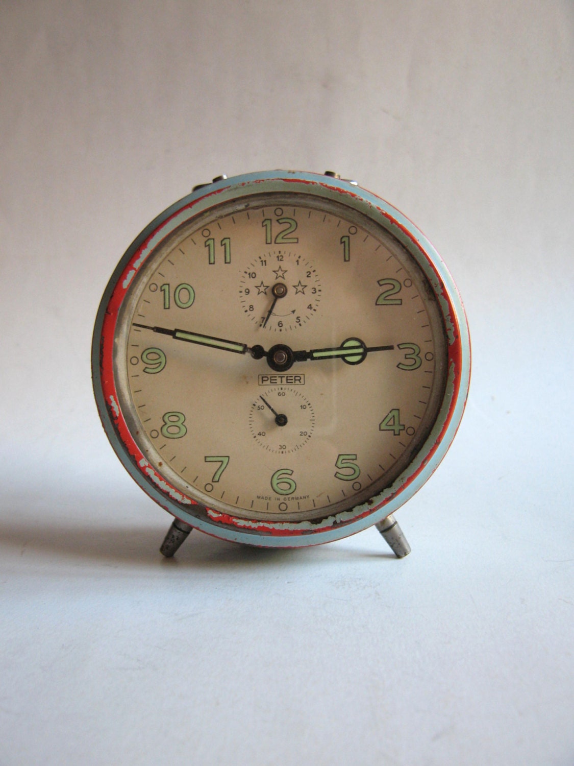 vintage Peter alarm clock made in Germany by on Etsy