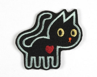 iron-on applique iron-on patches cat size cm 8 x 7 size inches 3.15 x 2.76