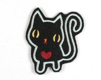 iron-on applique iron-on patches cat size cm 7 x 6 size inches 2.76 x 2.36