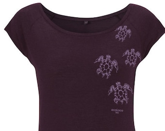 Turtles organic bambou t shirt ecoLoco