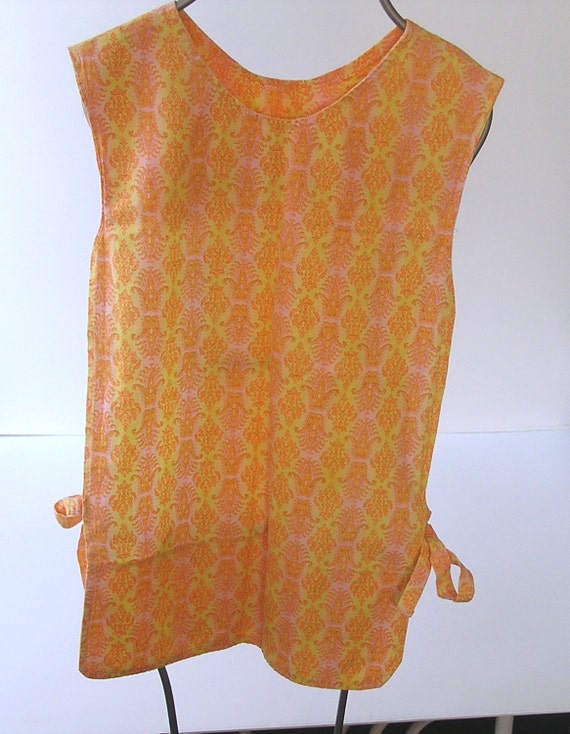 Vintage 70s Handmade Retro Bib Apron