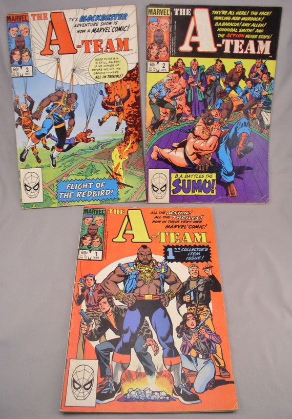 The Original A Team Comic Books Issues No 1 2 Amp 3 Marvel