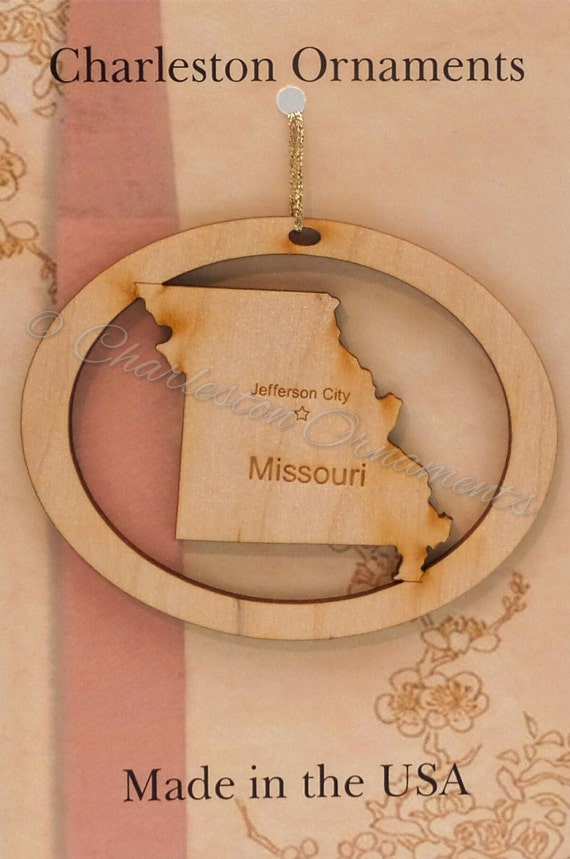 Custom Missouri Ornament FREE by PalmettoEngraving on Etsy
