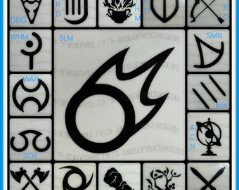 FFXIV Final Fantasy 14 Class/Job Icon Vinyl Decals (Including Stormblood Jobs)