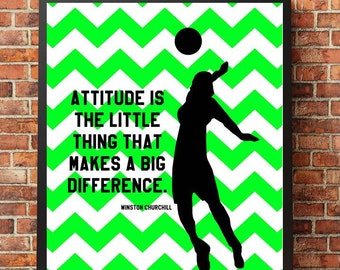 Volleyball Team, Volleyball Coach Gift, Volleyball Wall Art, Quote Poster, Volleyball Decor, Printable Art, Coaching Gift, Instant Download