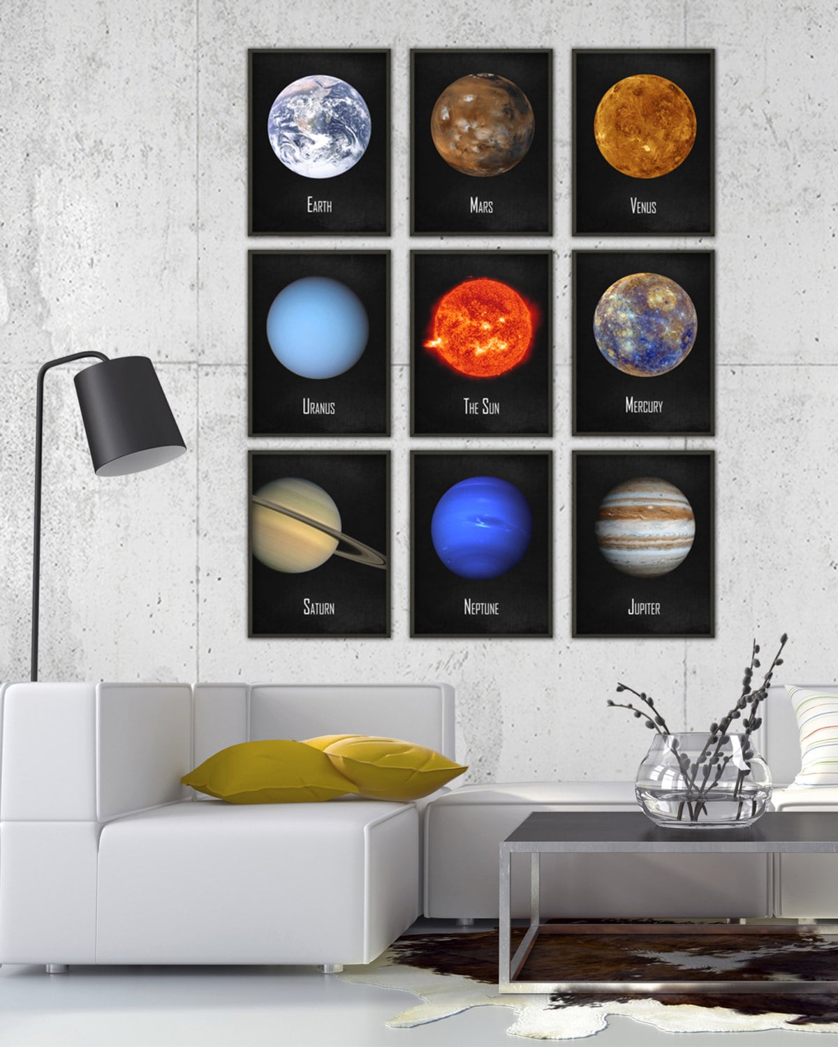 The Solar System Wall Art Poster Set of 9 NASA Astronomy - Il Fullxfull.793117824 Lzj7