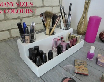 Makeup organizer -many colours & sizes available designed for IKEA Hemnes vanity table - lipstick holder-beauty station-rangement maquillage