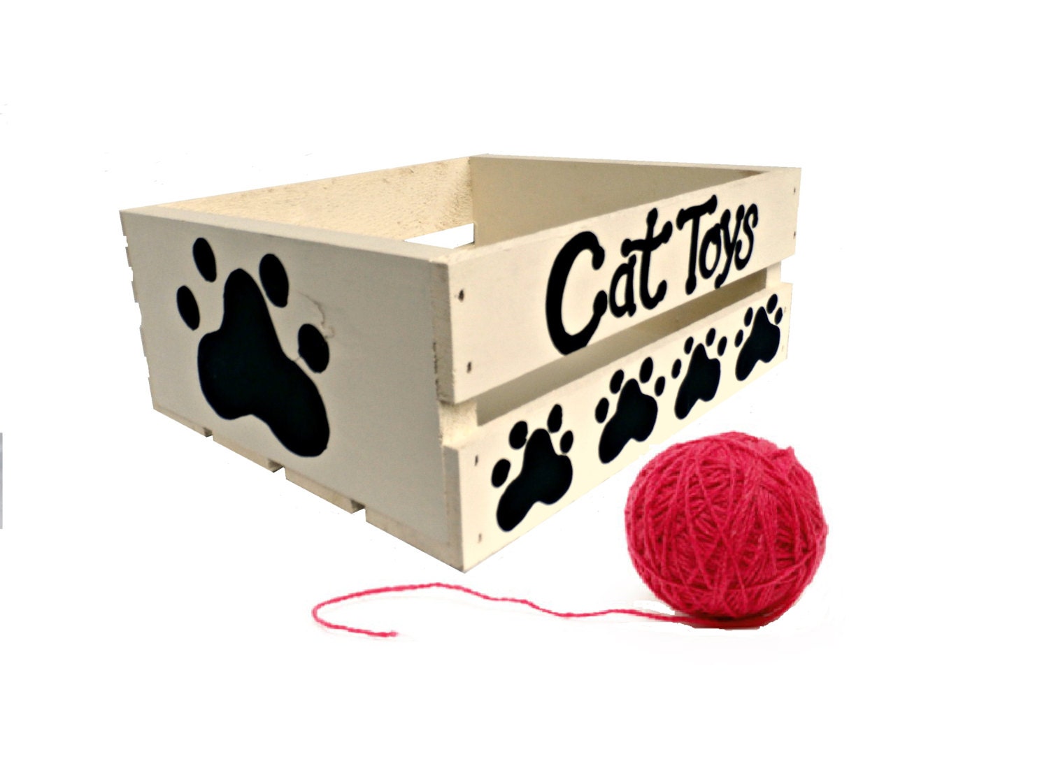 cat toy box with holes