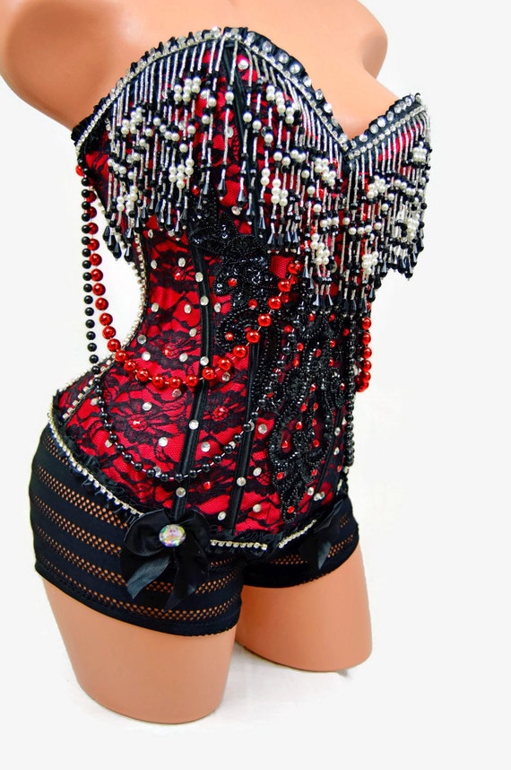 Moulin Rouge Burlesque costume / dance costume by RolitaCouture