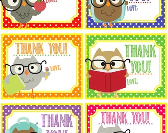 Teacher Appreciation Gift Tag You Are All by Pinkowlpartydesign