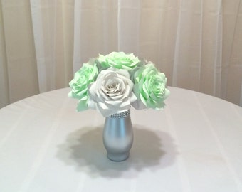 Mint Green Wedding Centerpiece Bridal table Centerpiece