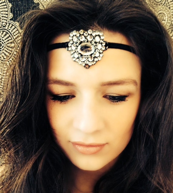 Items similar to Diamanté' Jewel Headband/Headdress on Etsy