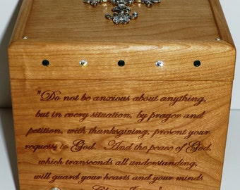 prayer box request wood
