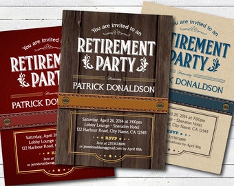 Western Retirement Invitations 10