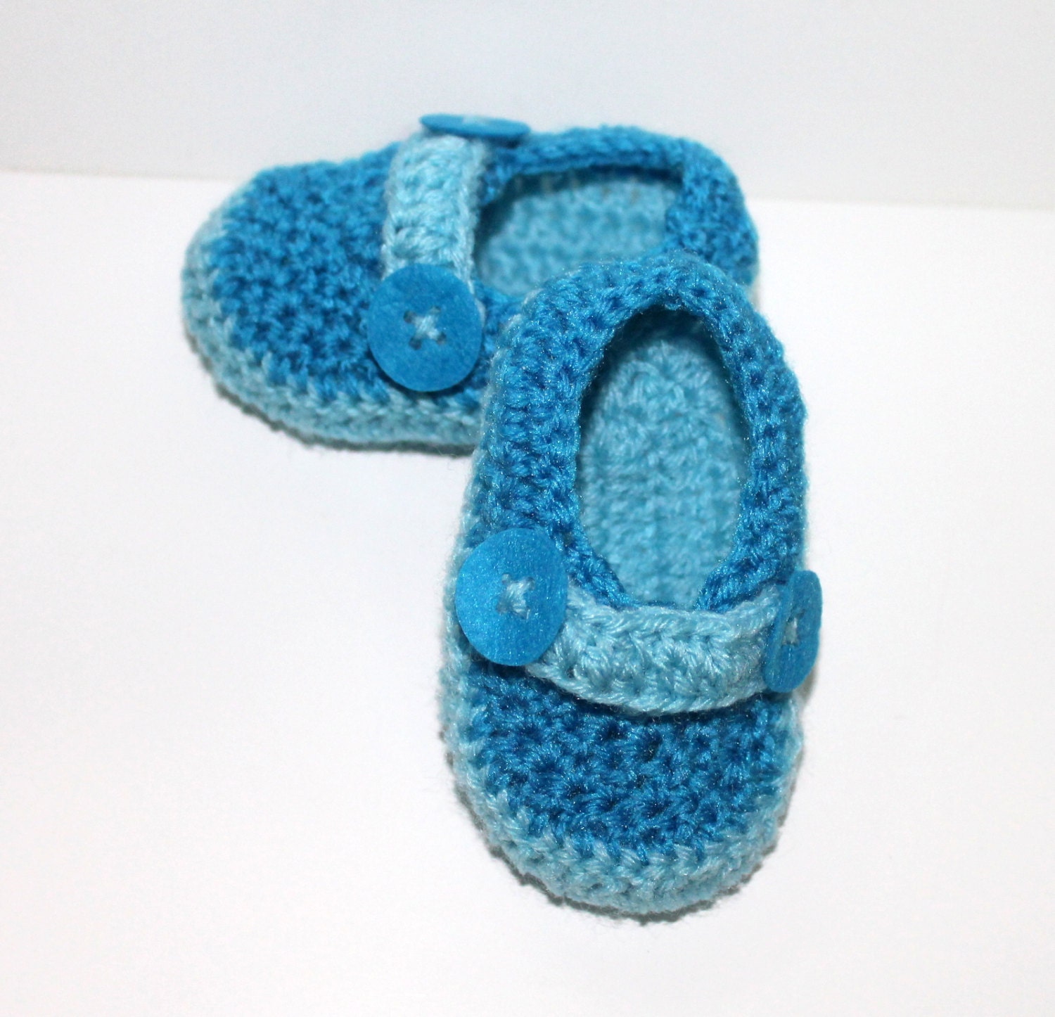 Blue baby boy booties Newborn booties Newborn shoes by bzeecrafts