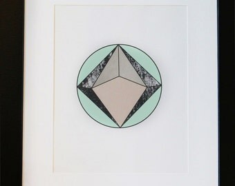 Geometric poster, minimalist print, Abstract poster, Scandinavian print, Modern, Geometric, Wall art printable, Diamond poster, design print