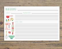 Popular items for bridal shower recipe cards on Etsy