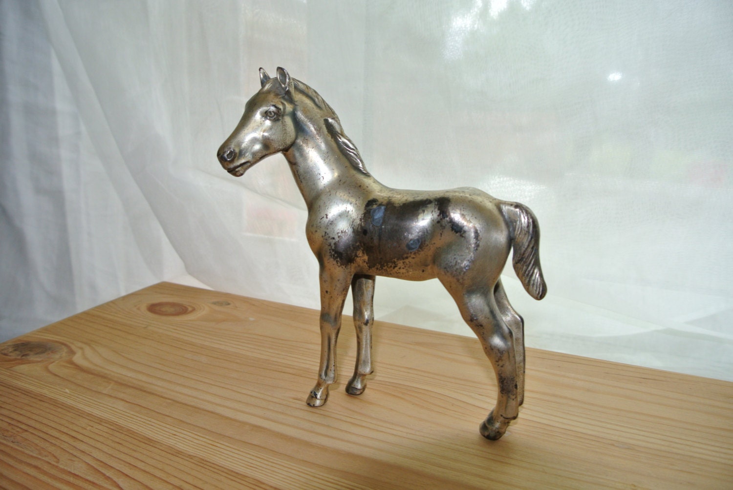 Vintage Metal Horse Foal Figurine