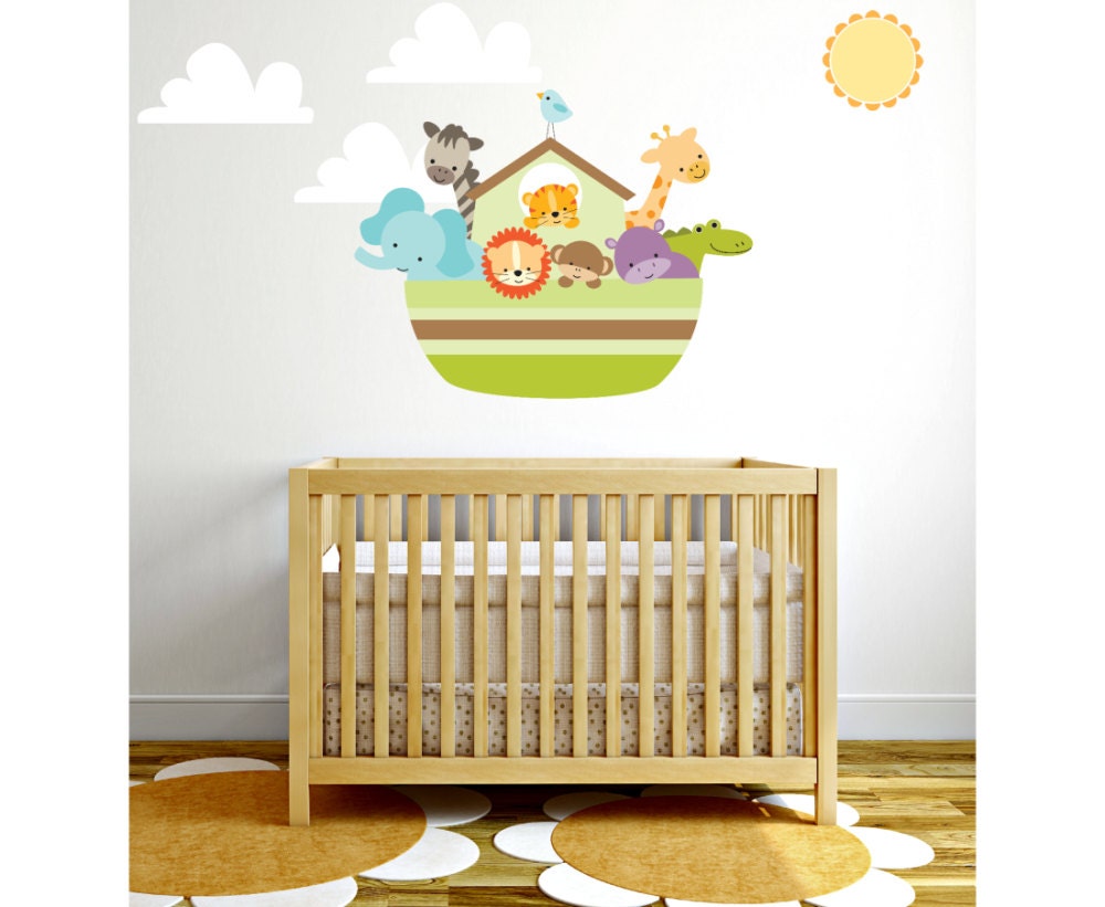 Noah's Ark Wall Decal Wall Decals Nursery Wall Decal