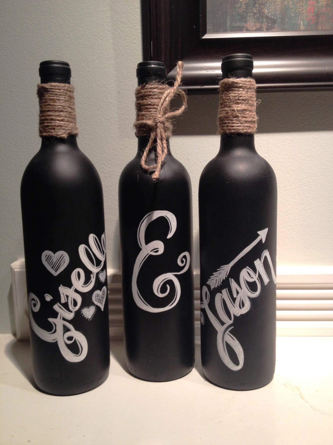 personalized chalkboard wine bottles personalized chalkboard wine bottles