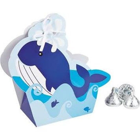 12/ My Whale Baby Shower Favor Boxes