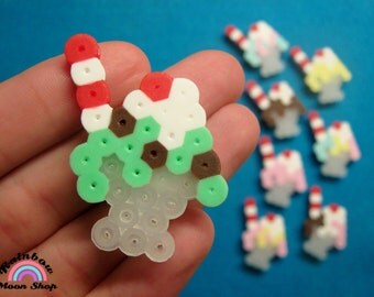 10pc ADVENTURE TIME Inspired Perler Bead Magnet Set // Geeky