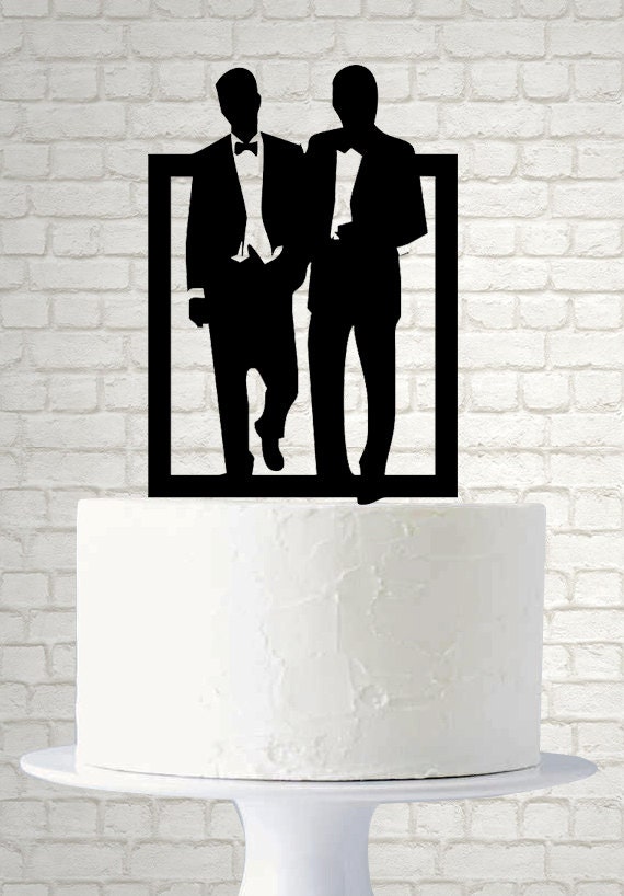 Same Sex Wedding Cake Toppers / Gay Wedding Cake by