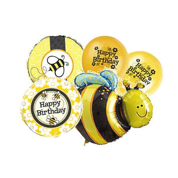 Bumble Bee Balloon Bouquet bumble bee balloons bee birthday