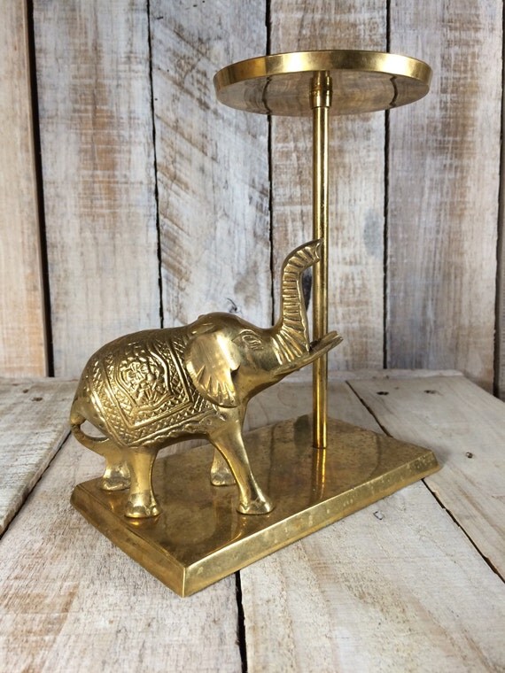 Brass Elephant Decor Brass Candle Holder Elephant